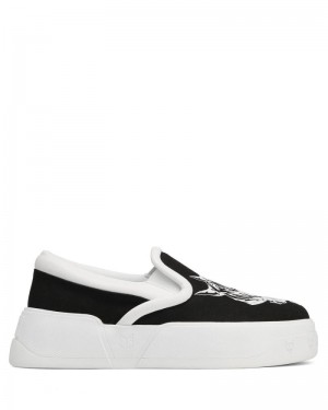 Men's Naked Wolfe Killer Sneakers Black / White | PHILIPPINES LNSMUXA17