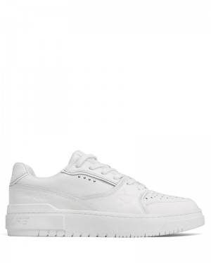 Men's Naked Wolfe NW-01 Triple Leather Sneakers White | PHILIPPINES AXWTCRS72
