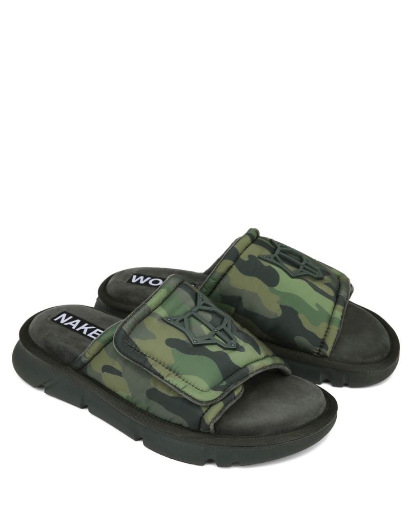 Men's Naked Wolfe Alaska Slides Camo | PHILIPPINES PSDGOHW65