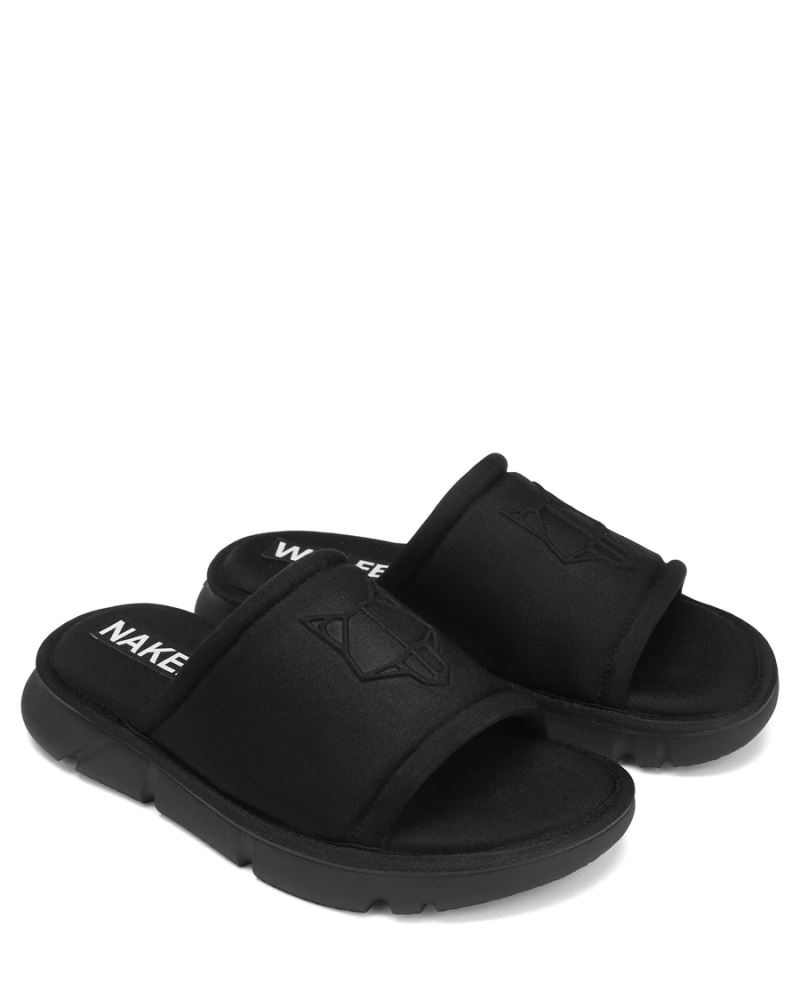 Men's Naked Wolfe Arizona Slides Black | PHILIPPINES BEDPKCJ85