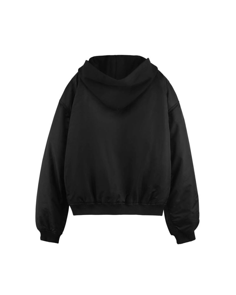 Men's Naked Wolfe Double Sided Bomber Jacket Black | PHILIPPINES MGWYQAK52