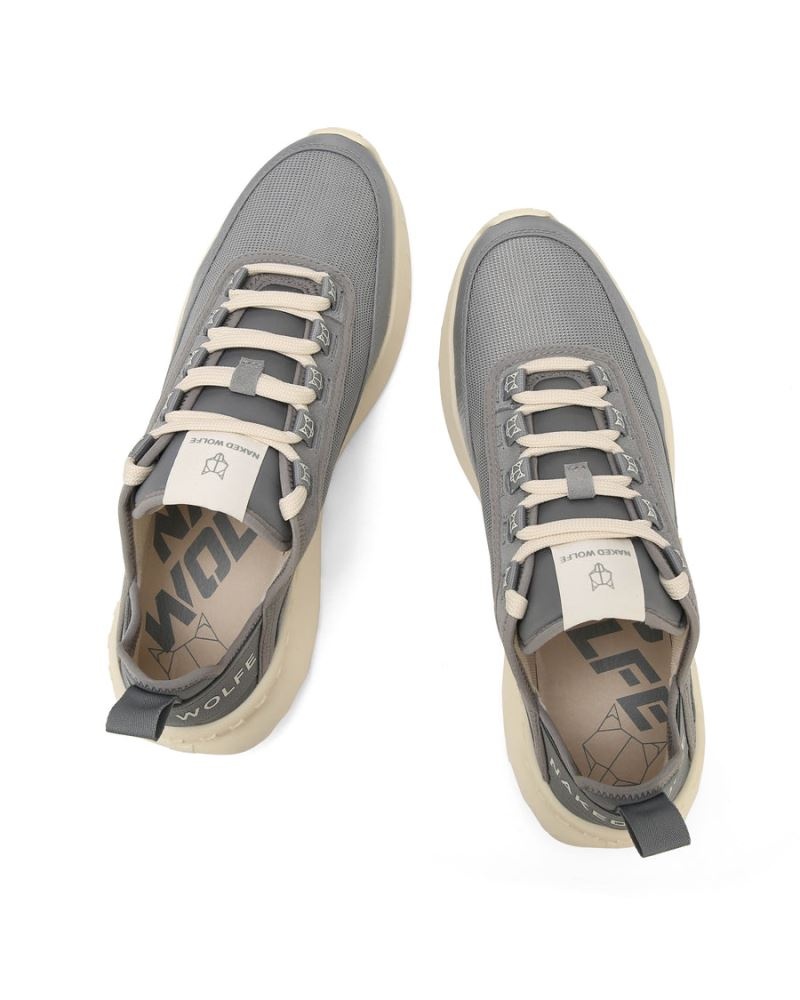 Men's Naked Wolfe Drip Nylon Sneakers Grey | PHILIPPINES VCPHGWX40