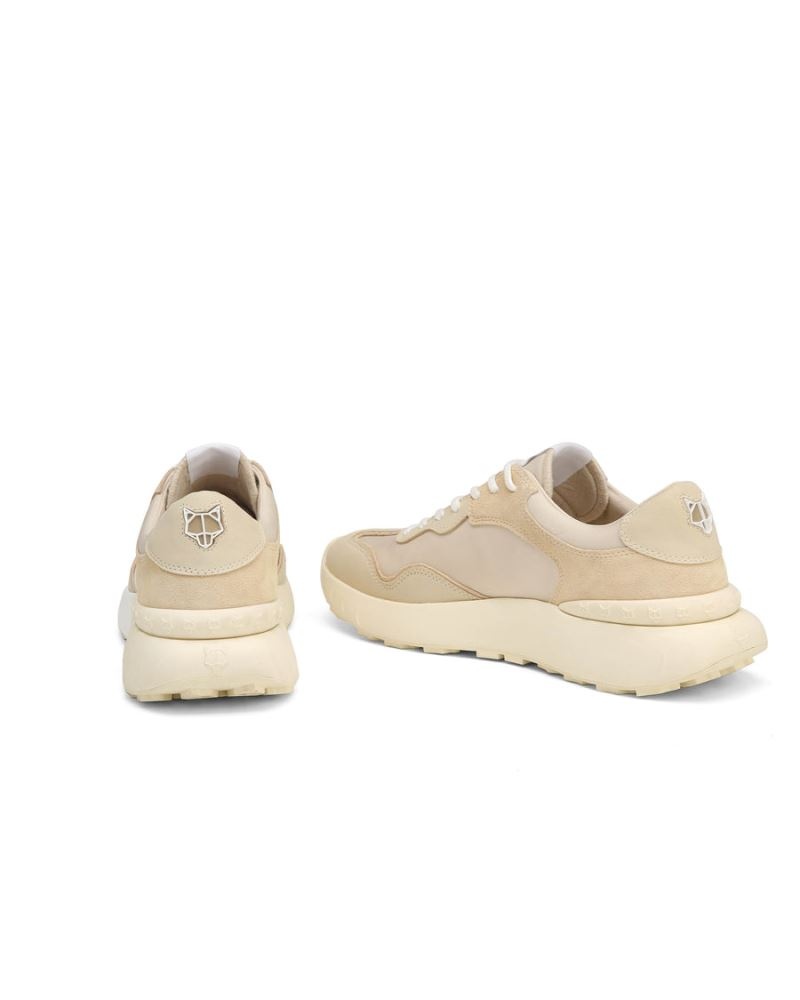 Men's Naked Wolfe Drought Sneakers Beige | PHILIPPINES LPQWKAS57