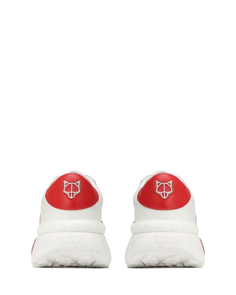 Men's Naked Wolfe Drought Sneakers White / Red | PHILIPPINES IQXPLBF26