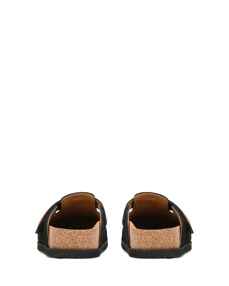 Men's Naked Wolfe Melt Suede Slippers Black | PHILIPPINES TOSRMFD05