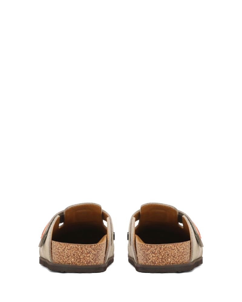 Men's Naked Wolfe Melt Suede Slippers Grey Brown | PHILIPPINES KQRSPJN97