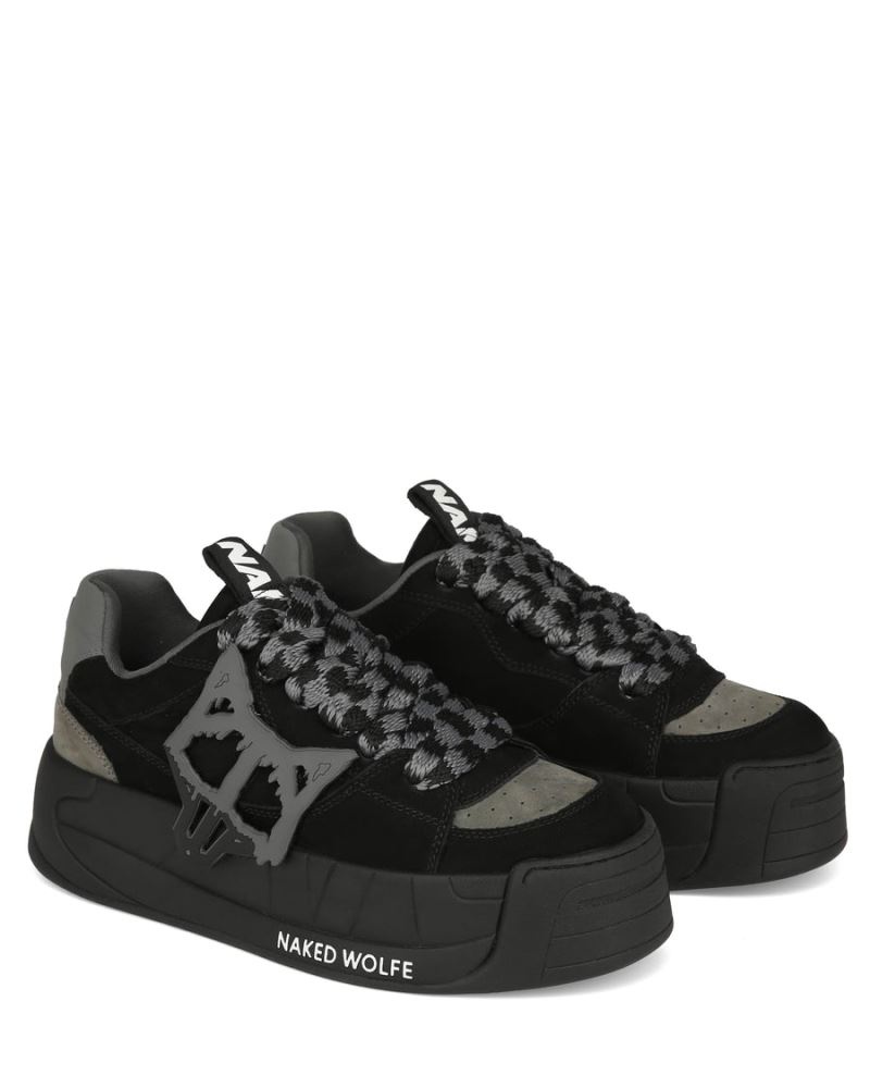 Men's Naked Wolfe Slade Sneakers Black | PHILIPPINES LIDROGZ35