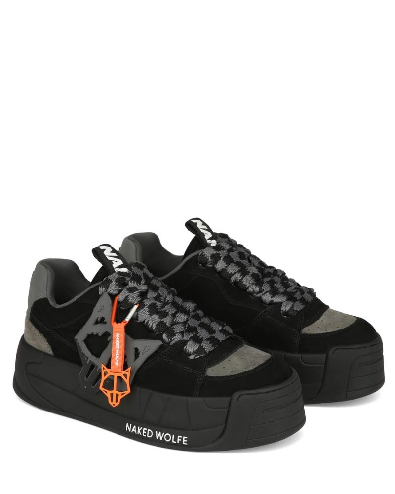 Men's Naked Wolfe Slade Sneakers Black | PHILIPPINES LIDROGZ35