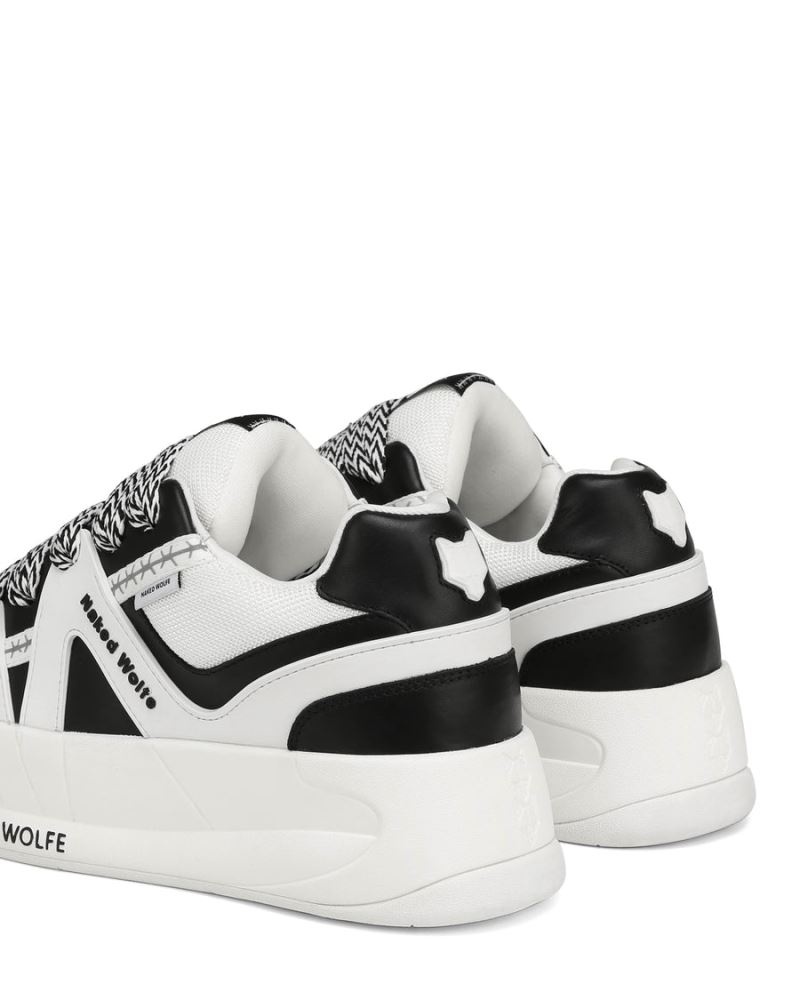 Men's Naked Wolfe Slide Combo Sneakers Black / White | PHILIPPINES GNAMIRQ06