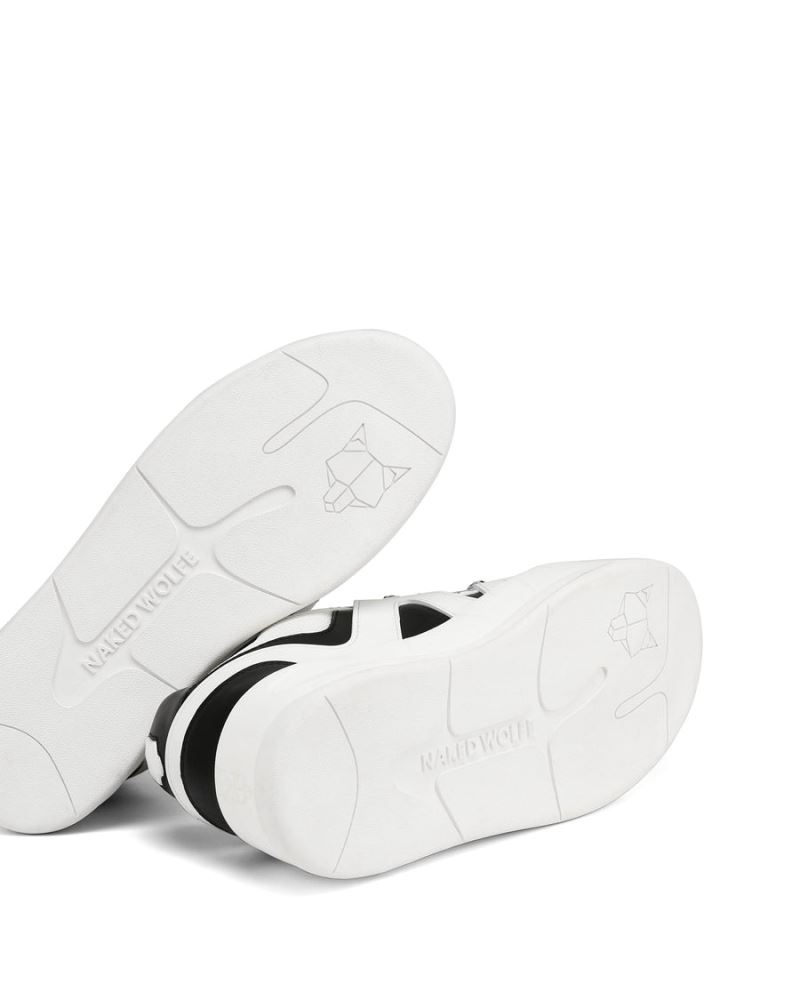 Men's Naked Wolfe Slide Combo Sneakers Black / White | PHILIPPINES GNAMIRQ06