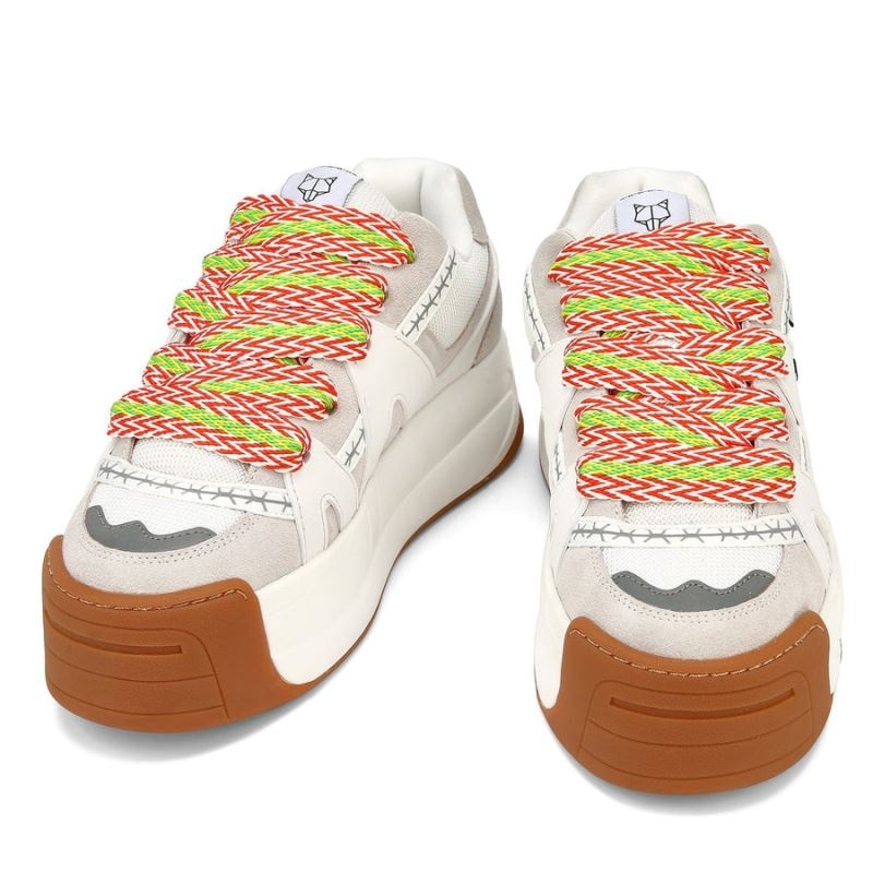 Men's Naked Wolfe Slide Sneakers White | PHILIPPINES YEUJZDM60