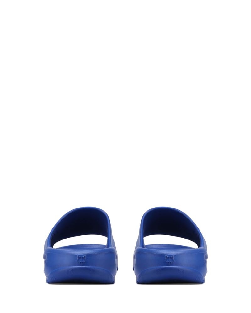 Men's Naked Wolfe Tommy Slides Blue | PHILIPPINES RWSHXQZ95