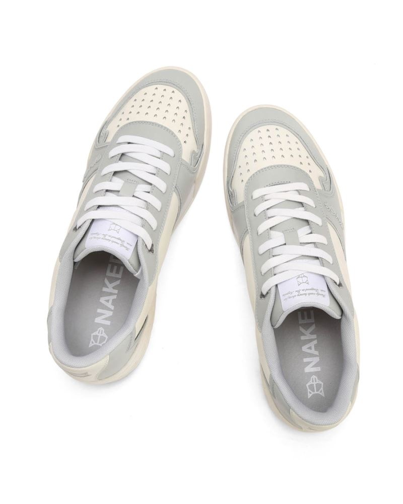 Men's Naked Wolfe Transmission Combo Leather Sneakers Grey | PHILIPPINES TKPVWRY83