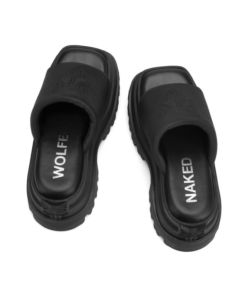 Women's Naked Wolfe Delicious Platform Sandals Black | PHILIPPINES PJDFETQ60