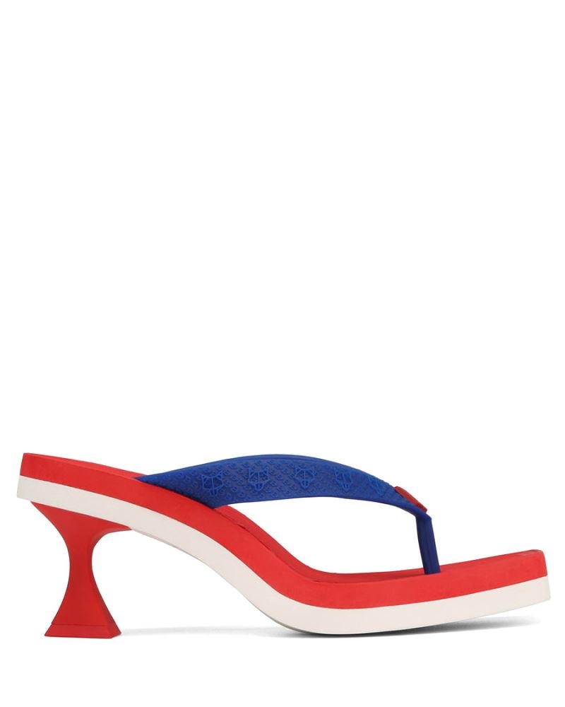 Women\'s Naked Wolfe Foxy USA Heels Red / Blue | PHILIPPINES FXCWULP48