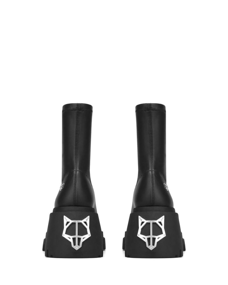 Women's Naked Wolfe Secret Platform Boots Black | PHILIPPINES XBKJWSN42