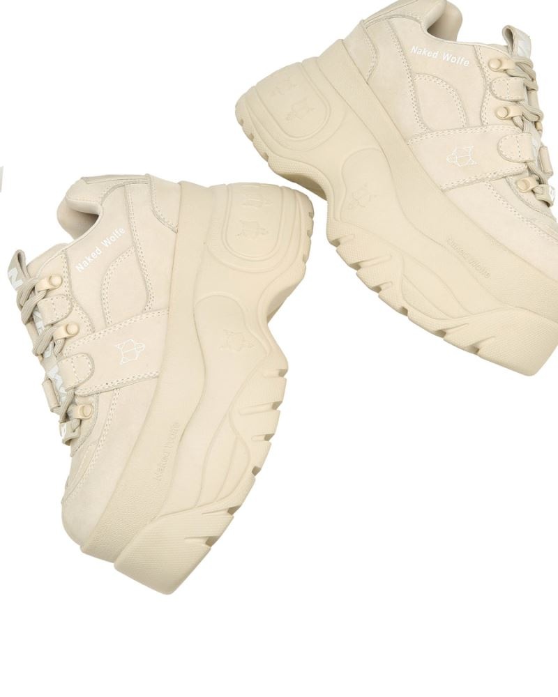 Women's Naked Wolfe Sinner Oat Sneakers Beige | PHILIPPINES GPLKSTF76