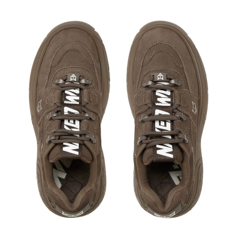 Women's Naked Wolfe Sinner Sneakers Chocolate | PHILIPPINES TKMDVPY58
