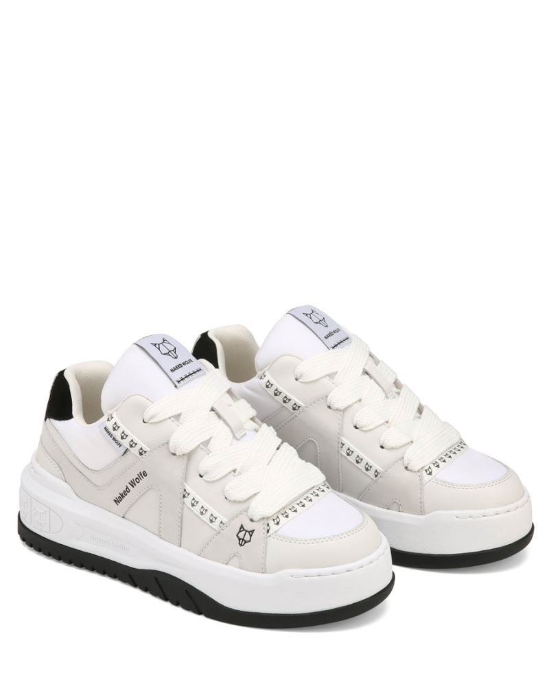 Women's Naked Wolfe Skating Nubuck/Cow Suede Sneakers White | PHILIPPINES ZCWPGTE03