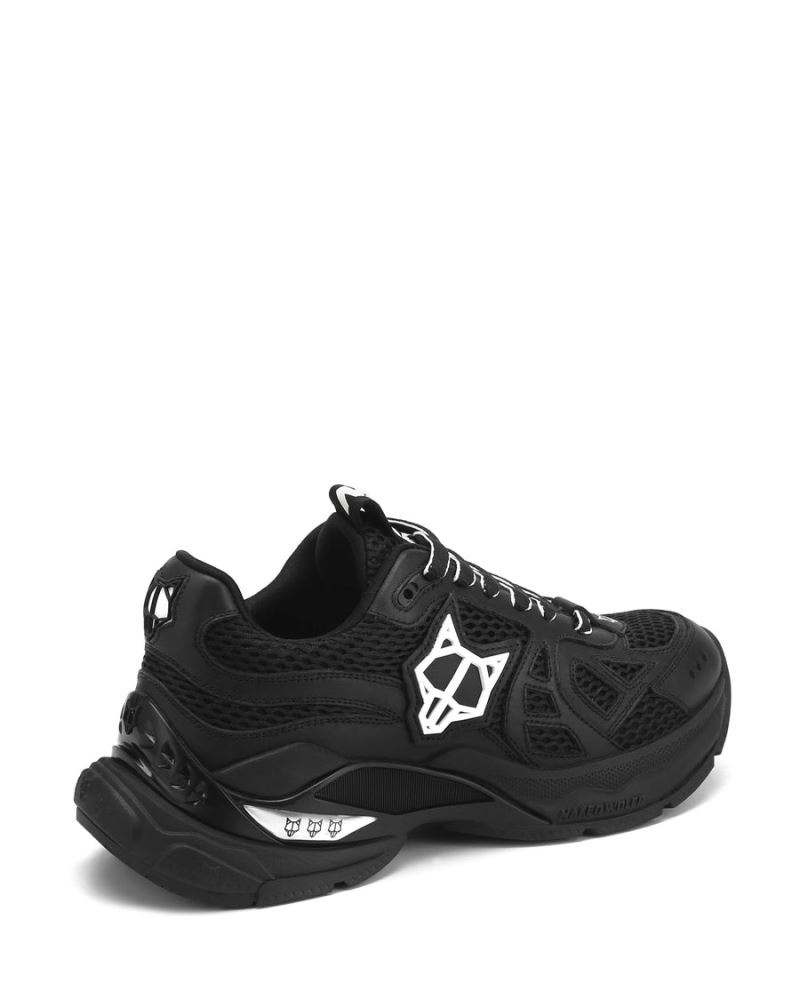 Women's Naked Wolfe Smash Double Mesh Sneakers Black | PHILIPPINES XKJMFNW81