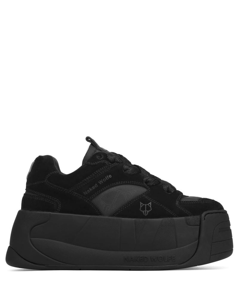 Women\'s Naked Wolfe Snatch Double Sneakers Black | PHILIPPINES PTESGKF63