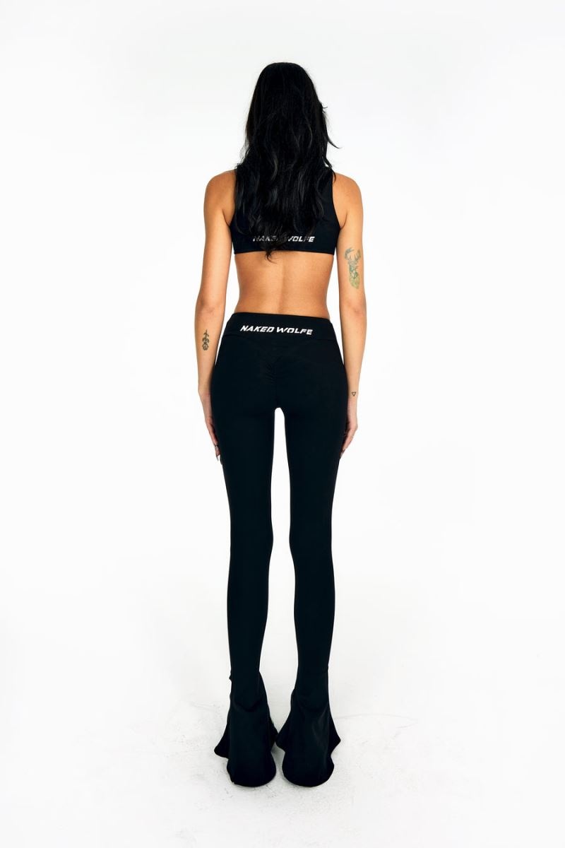 Women's Naked Wolfe Ultra Flared Leggings Black | PHILIPPINES NDRHUKG31