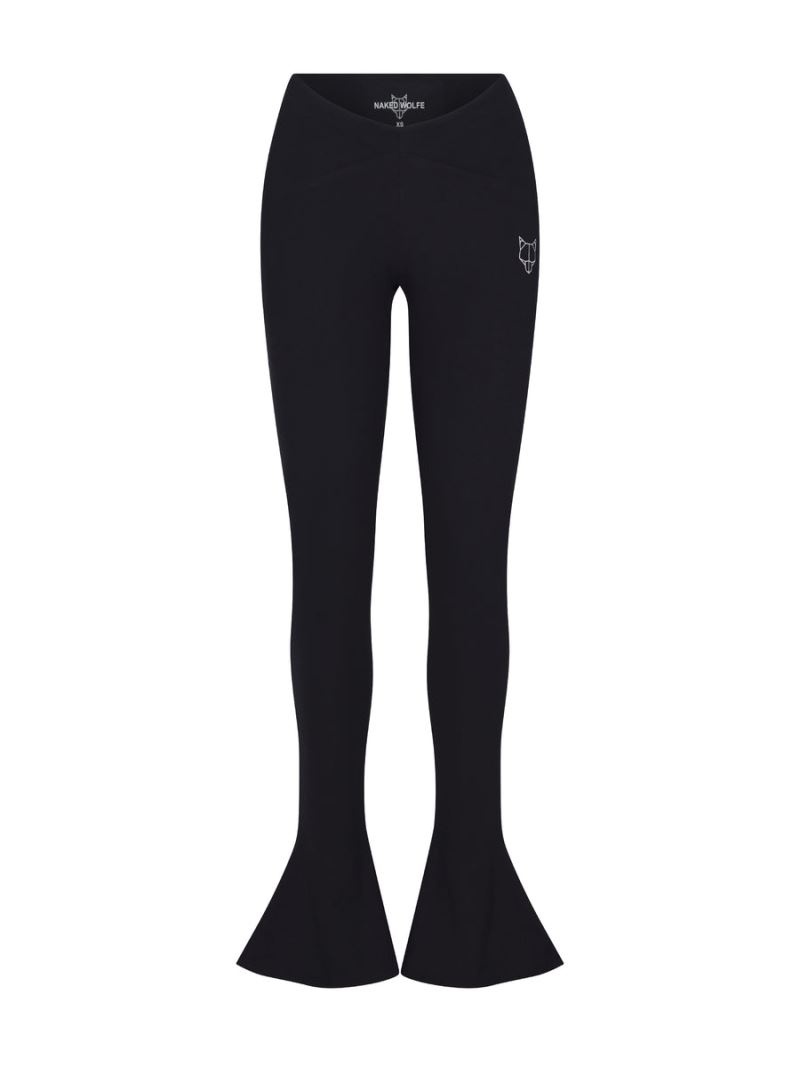 Women\'s Naked Wolfe Ultra Flared Leggings Black | PHILIPPINES NDRHUKG31