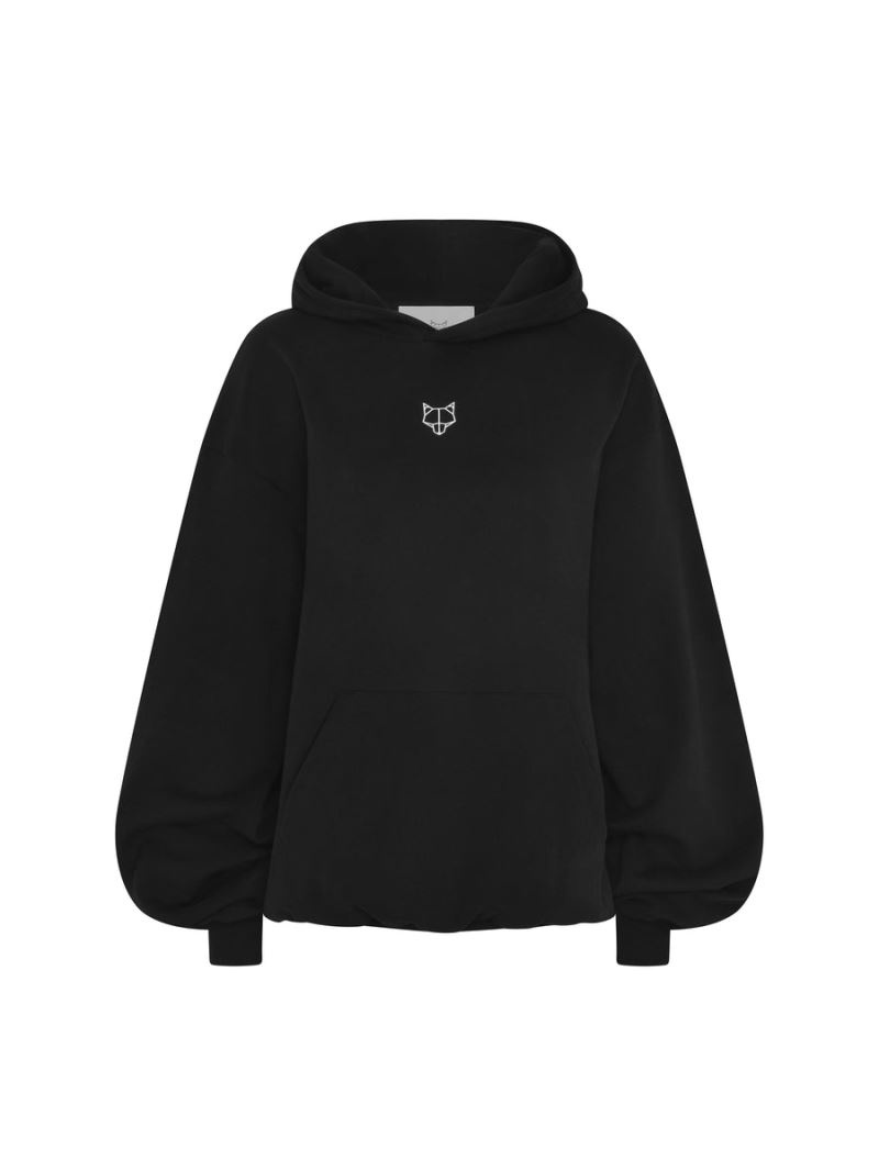 Women\'s Naked Wolfe Viola Oversized Hoodie Black | PHILIPPINES IXYDHCB38