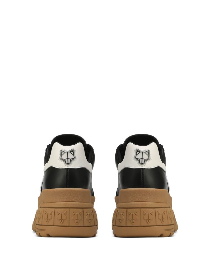 Women's Naked Wolfe Warrior Leather Sneakers Black | PHILIPPINES WISYTCZ18