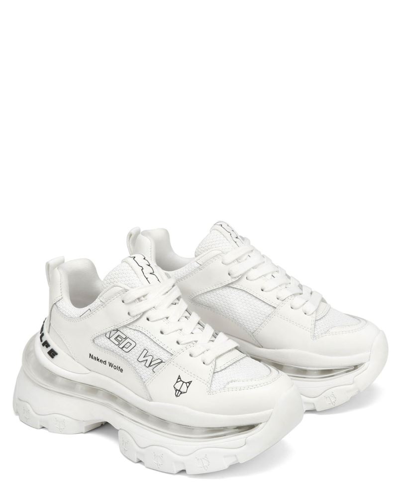 Women's Naked Wolfe Wind Sneakers White | PHILIPPINES SVQBFKW29