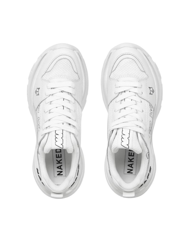 Women's Naked Wolfe Wind Sneakers White | PHILIPPINES SVQBFKW29